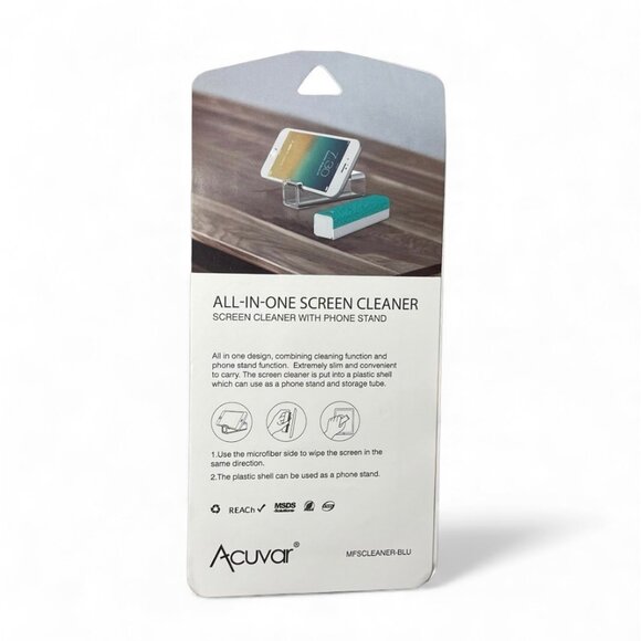 Acuvar All-In-One Screen Cleaner & Phone Stand Compact Design For Easy Use - Picture 2 of 4